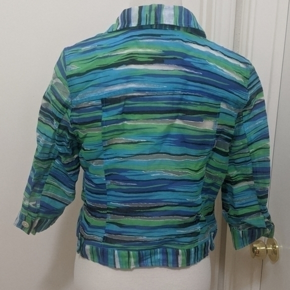 button down blouse see through - Picture 4 of 5